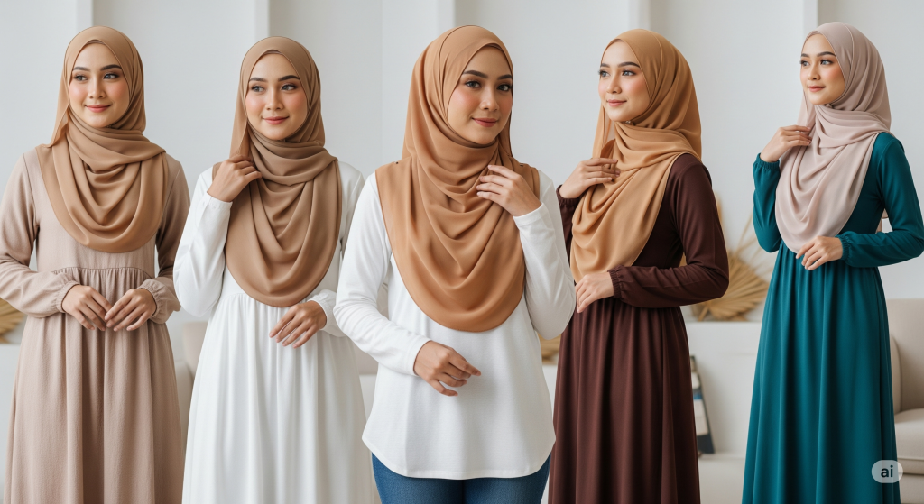 7 Gaya Hijab Simpel yang Cocok untuk Tampilan Kasual hingga Formal